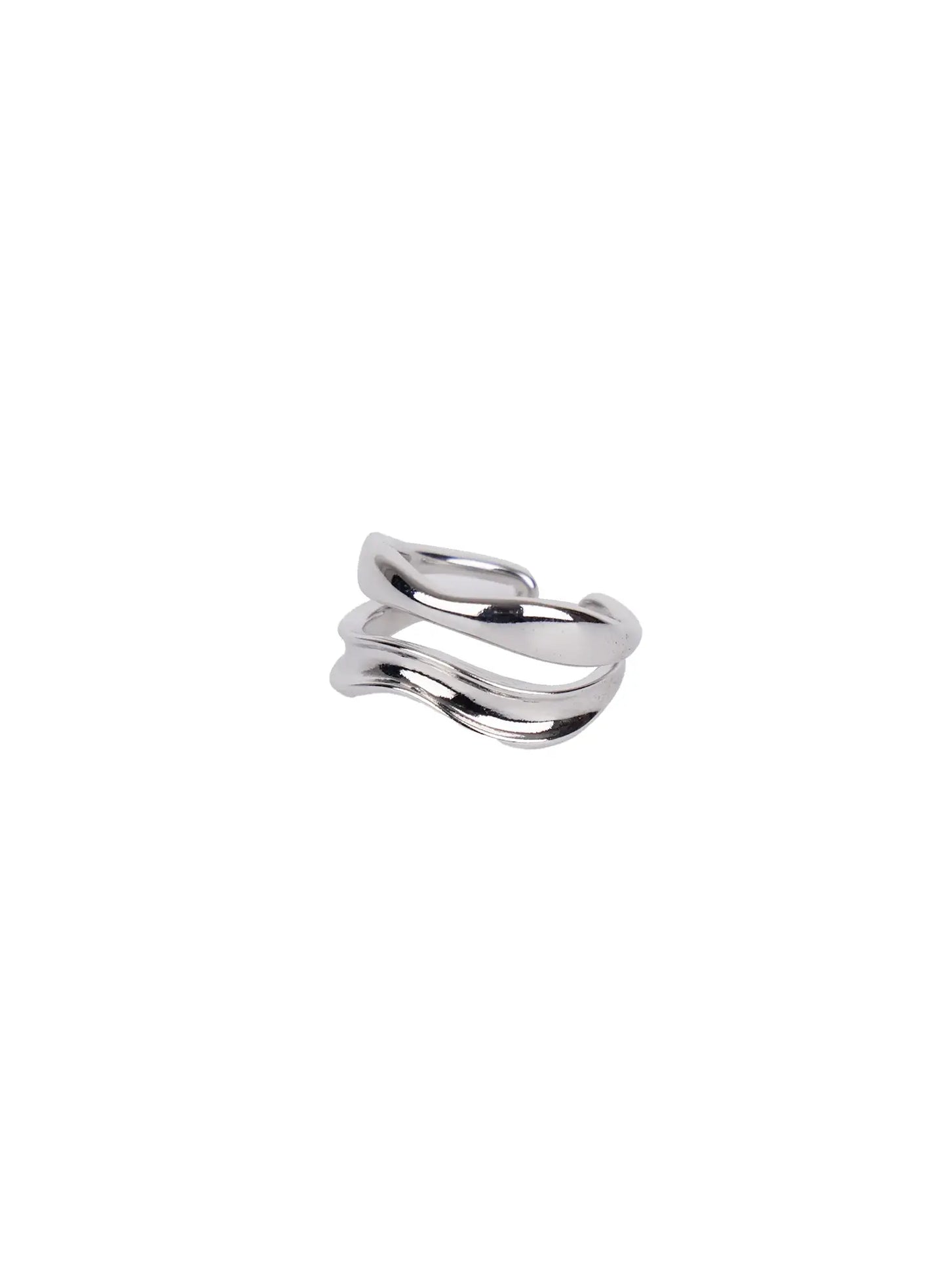 Bold Double Wave Ring IN510