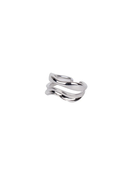Bold Double Wave Ring IN510