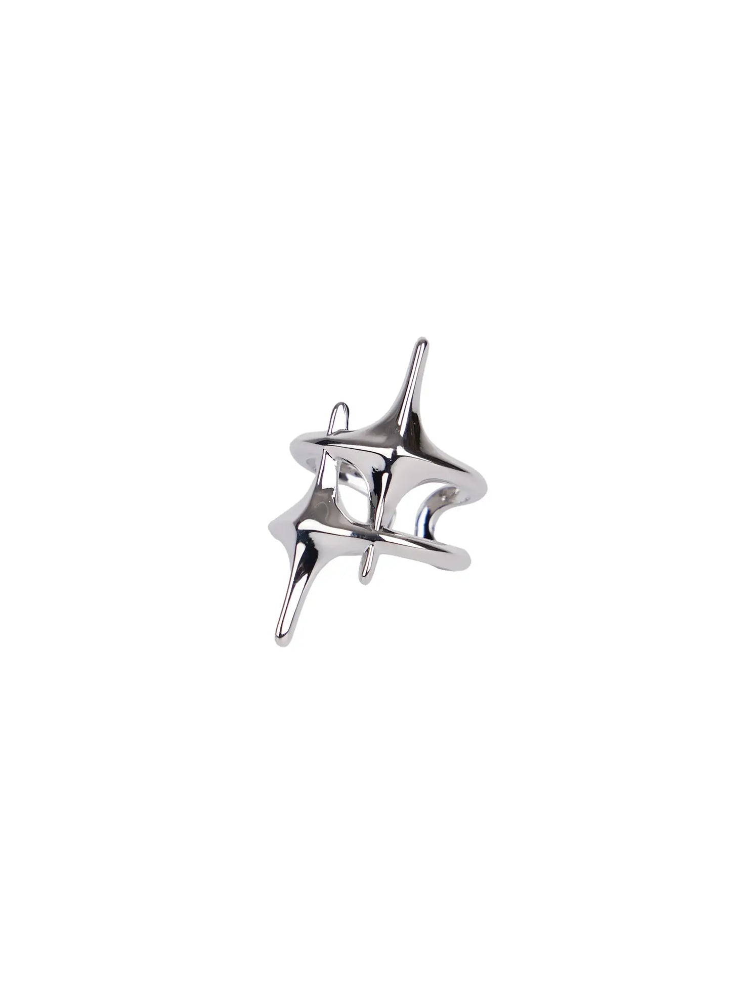 Bold Double Sparkle Ring IN510