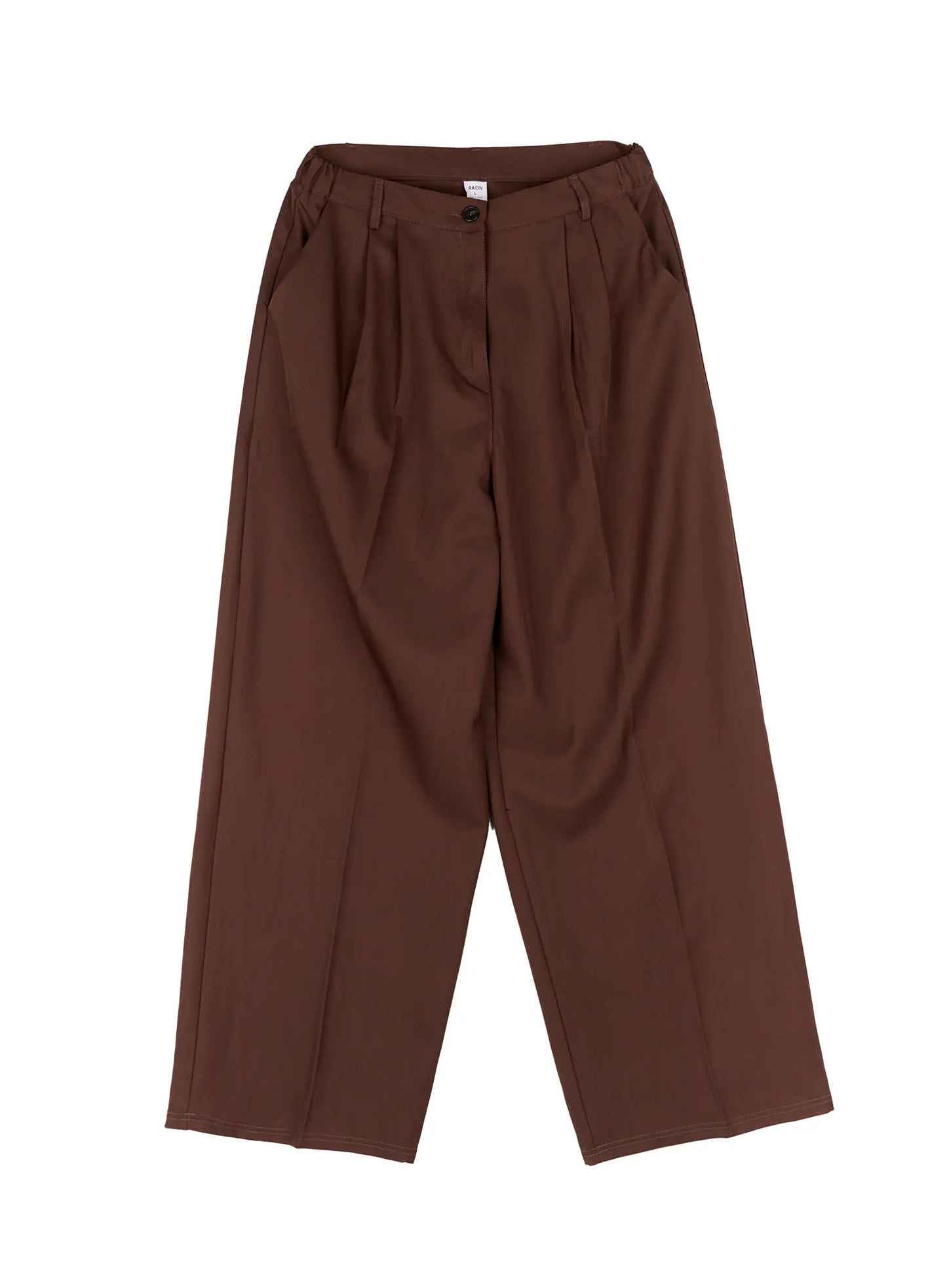 Brown Pleated Slacks IJ505