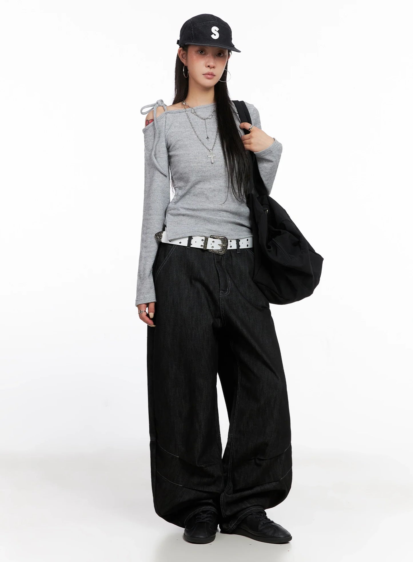 Asymmetric String Tie Top IS515