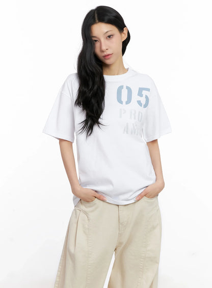 05 Graphic Print Short-Sleeve Tee IG508
