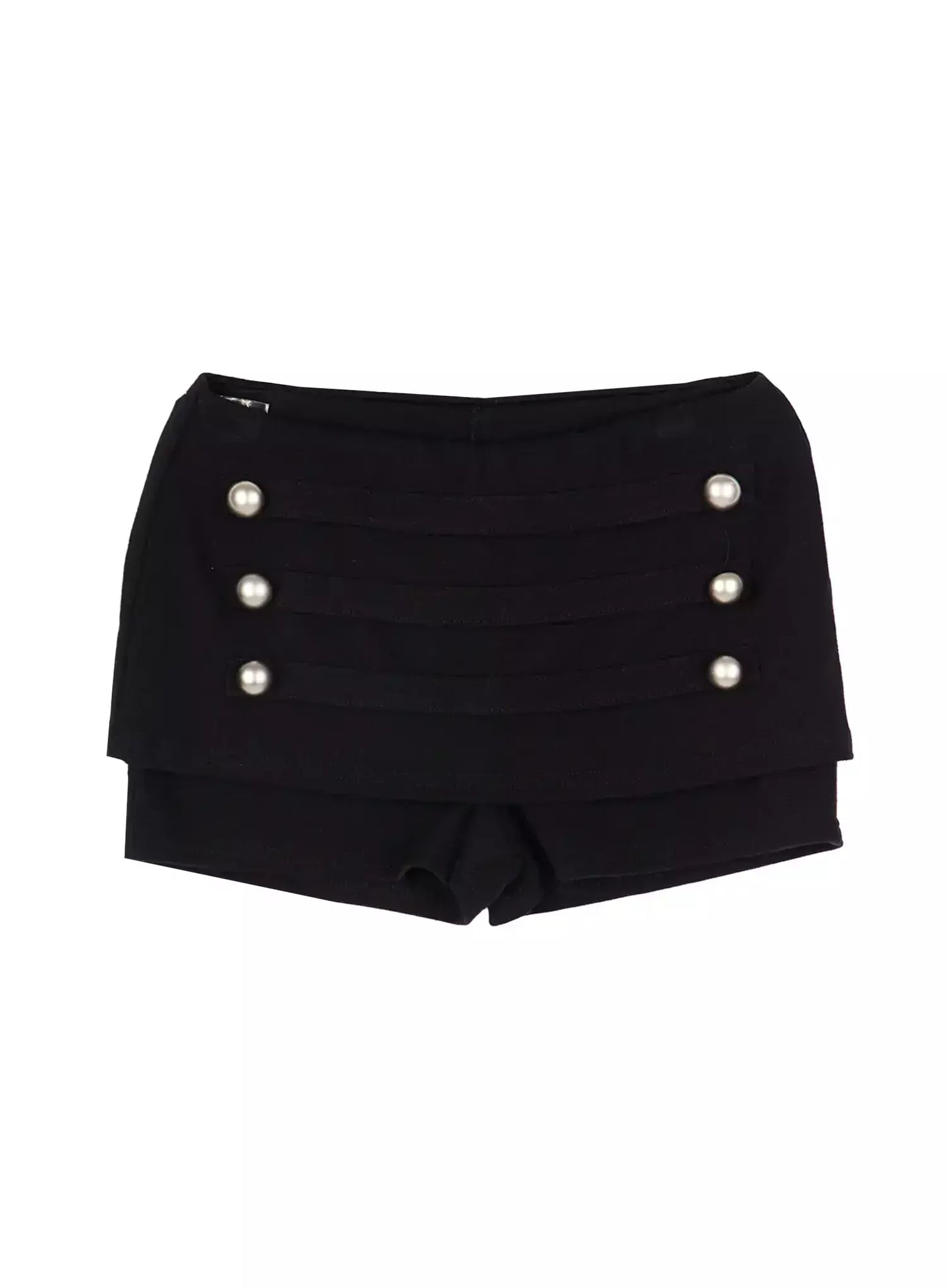 Button Accent Mini Shorts IU512