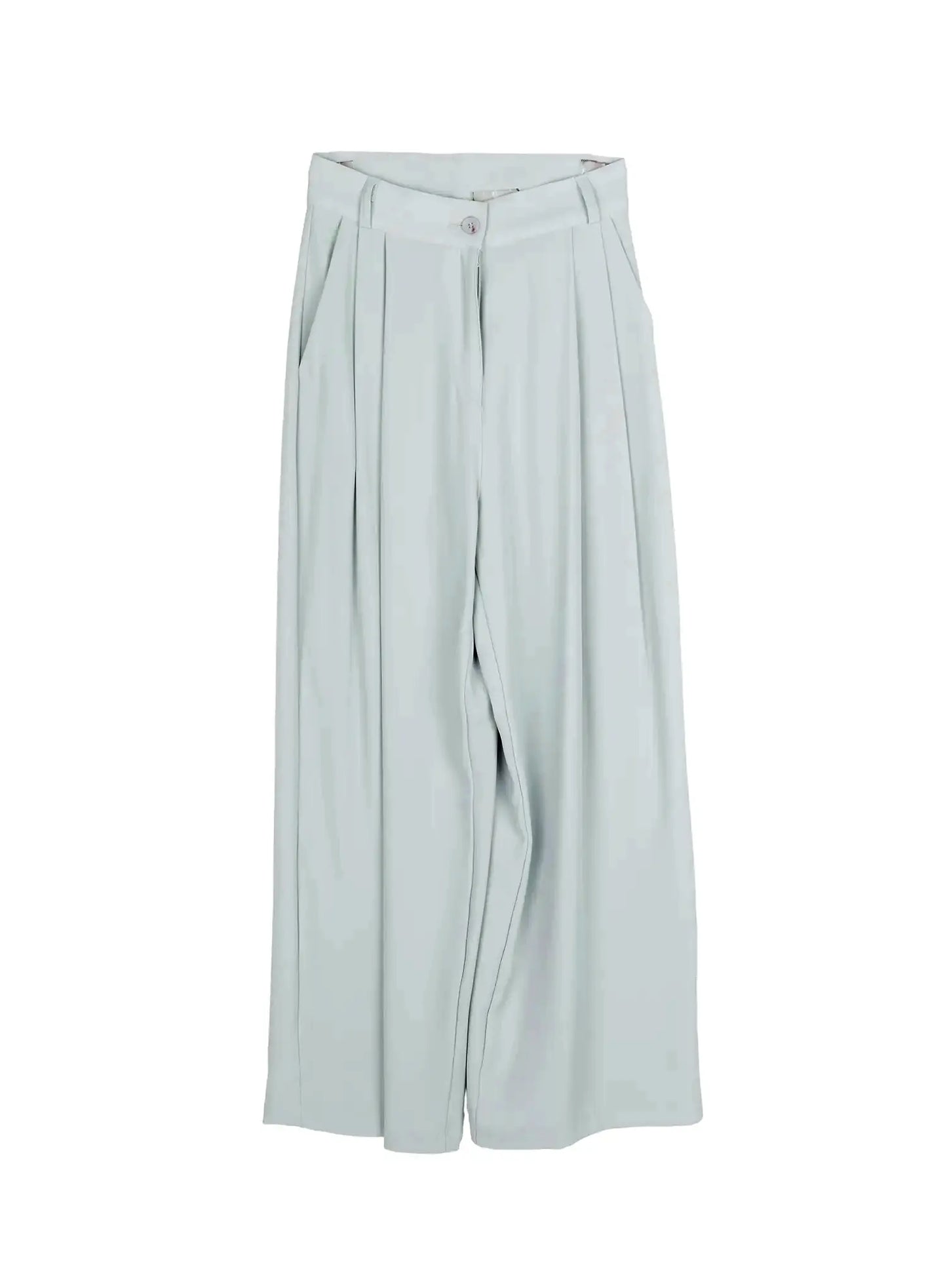 Basic High-Waist Pleated Trousers IU503