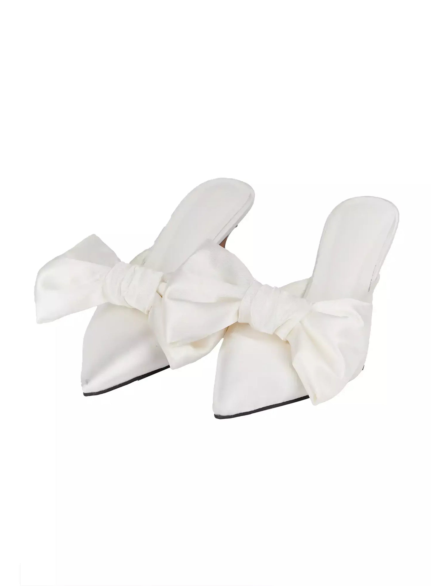 Big Bow Mule Stiletto Pumps IM506