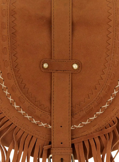 Bohemian Suede Fringe Shoulder Bag IM530