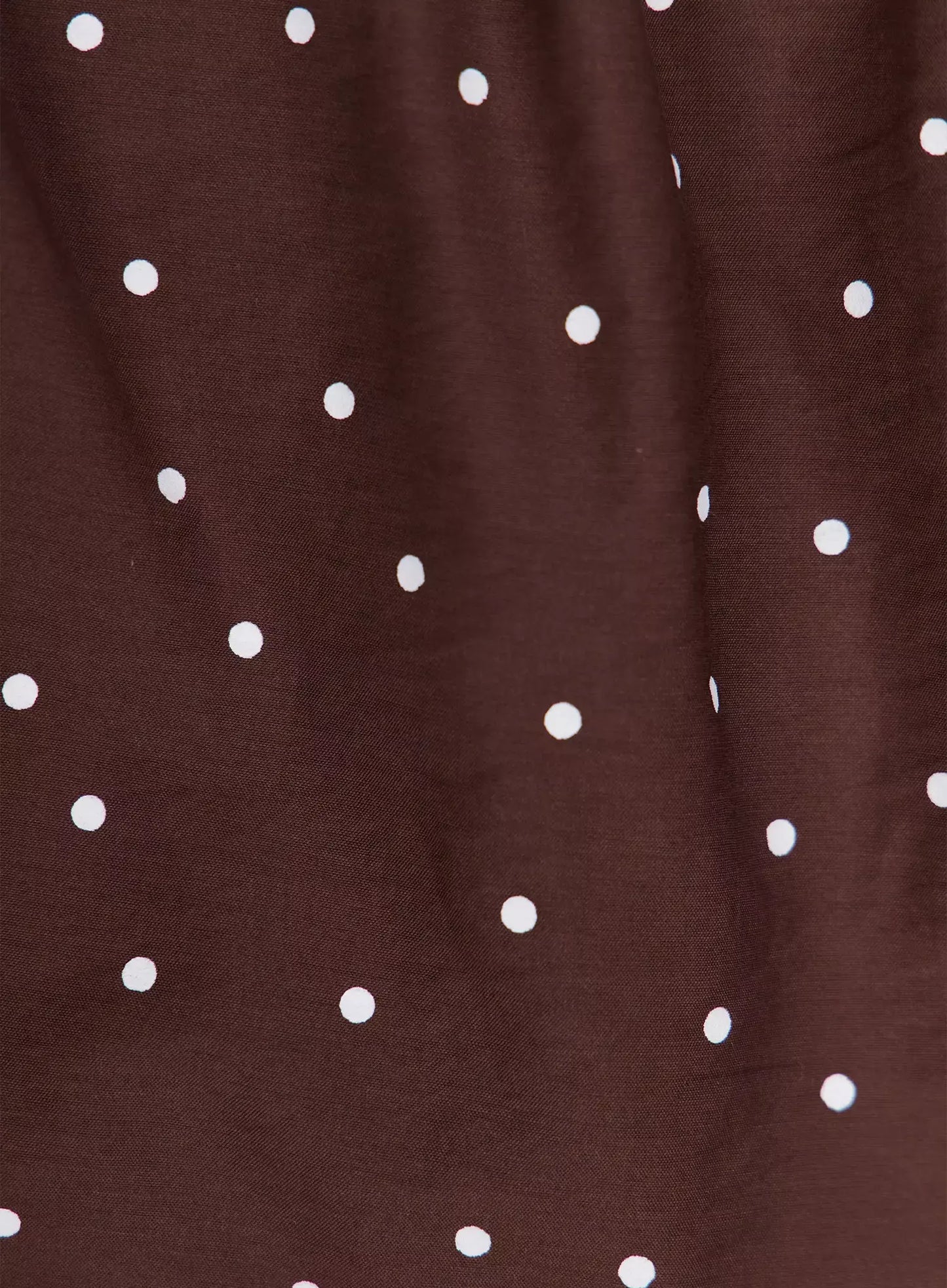 Brown Polka Dot Tiered Dress IU518