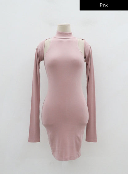 Bolero And Sleeveless Mini Dress Set ID07