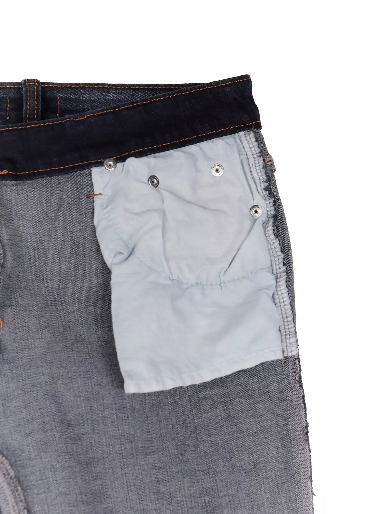 Aliyah Mid-Rise Hip Pad Flared Jeans IG528