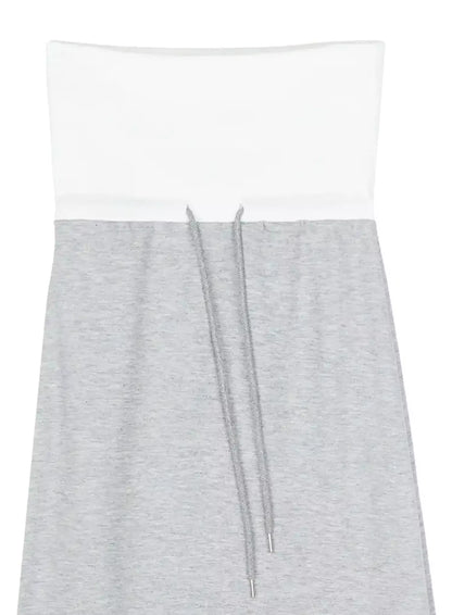 Casual Foldover Maxi Skirt IU509