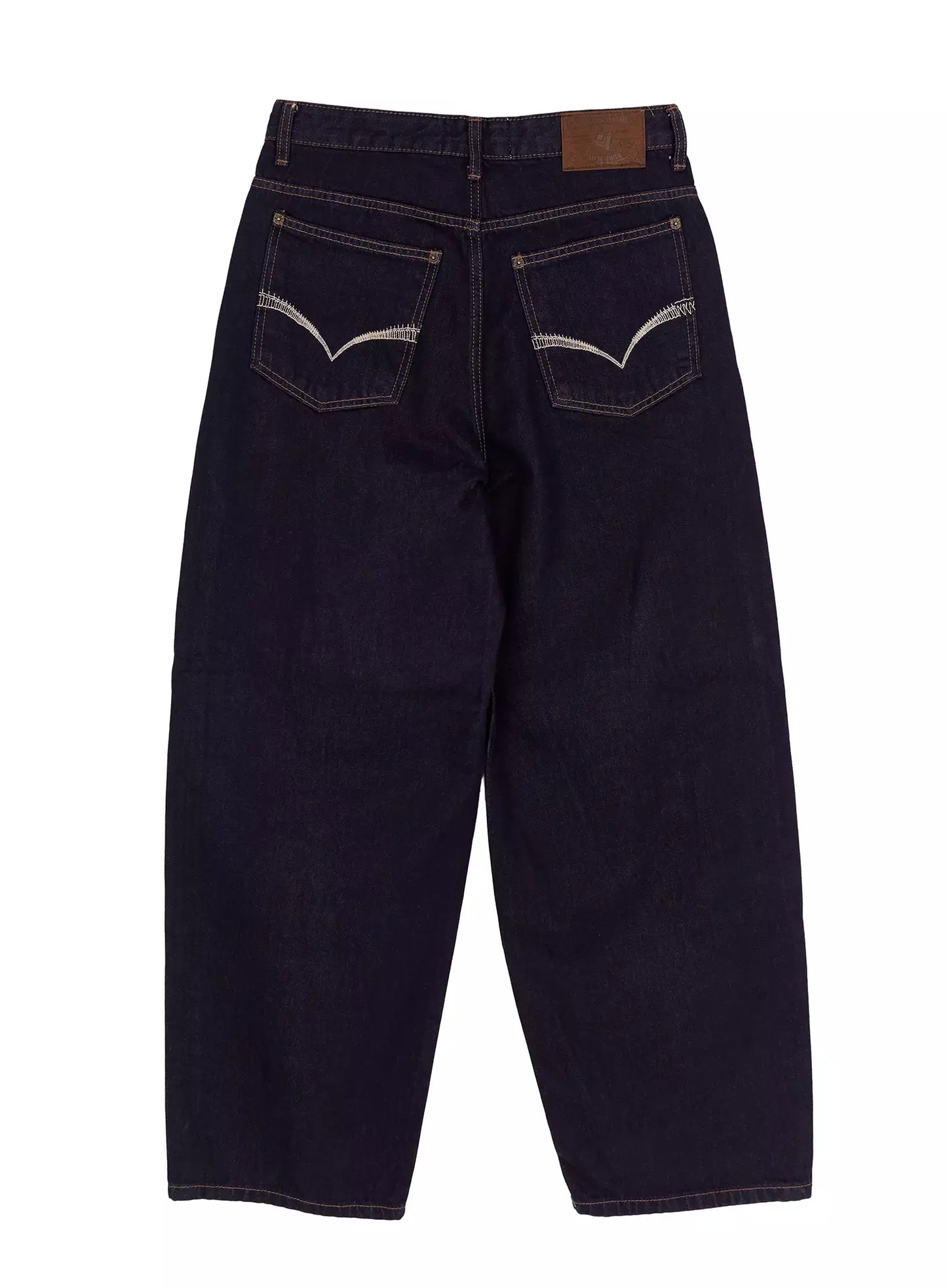 Annette Dark-Wash No-Fade Baggy Jeans IA507