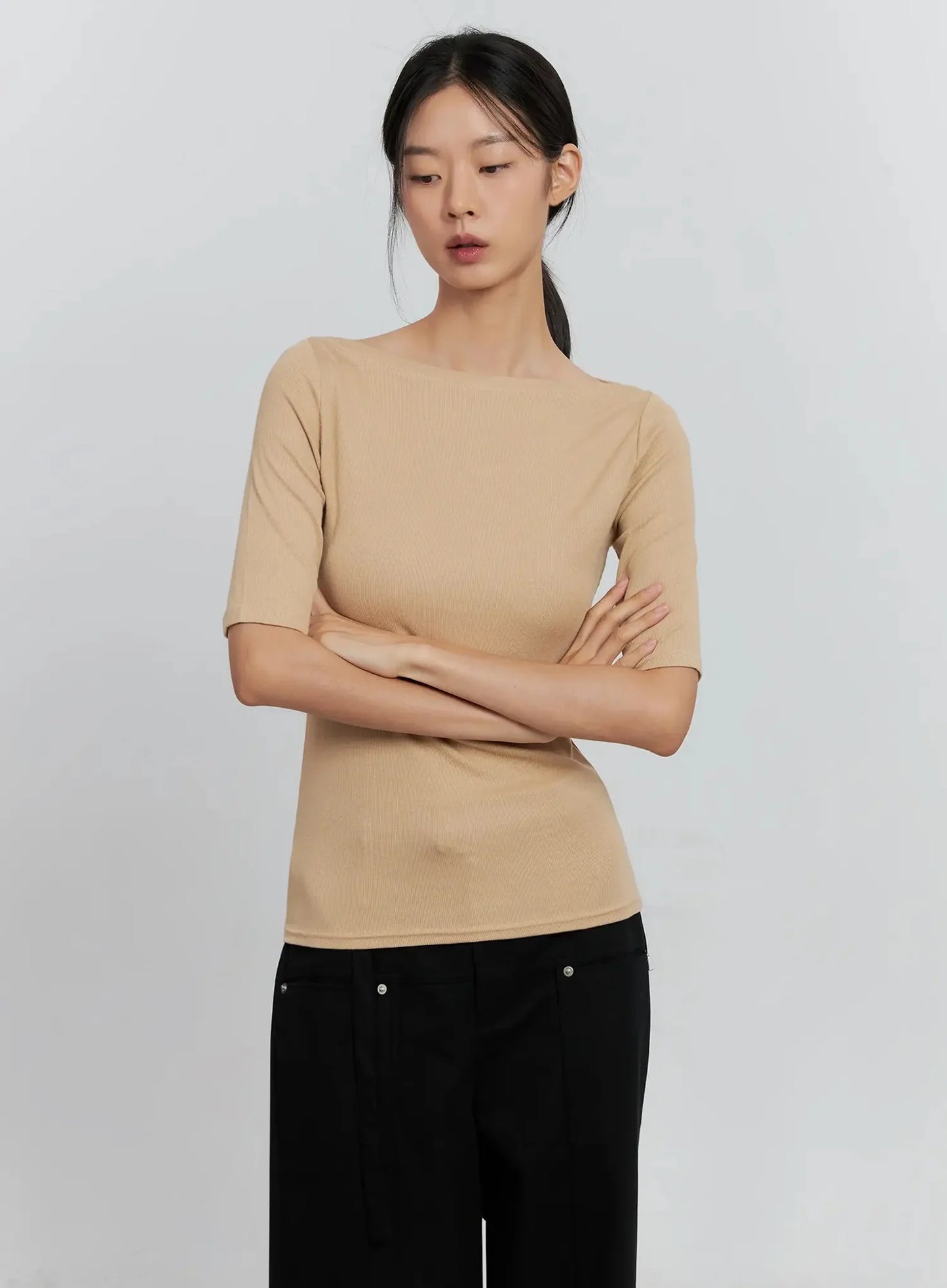 Classic Boat Neck Top IS516