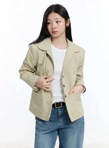 Classic Button-Up Blazer IM519