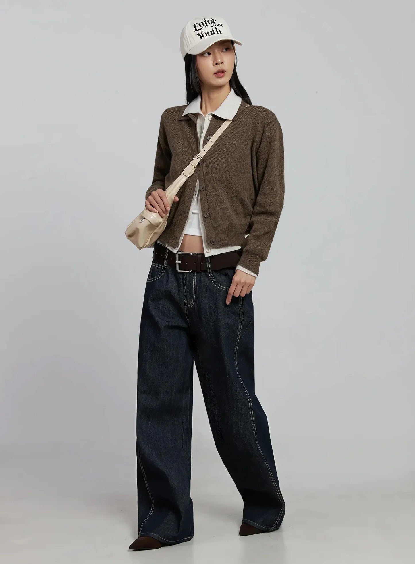 Classic Collar Knit Cardigan IM520