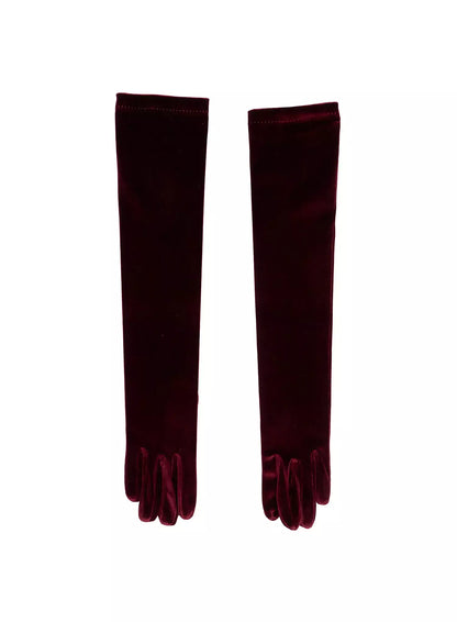 Chic Velvet Long Gloves IN507