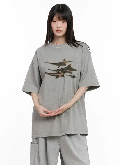 Charcoal Graphic T-Shirt IL531