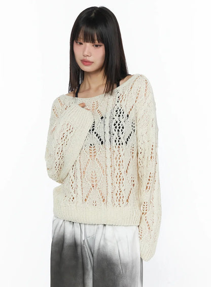 Boho Chic Boat Neck Sweater IY525