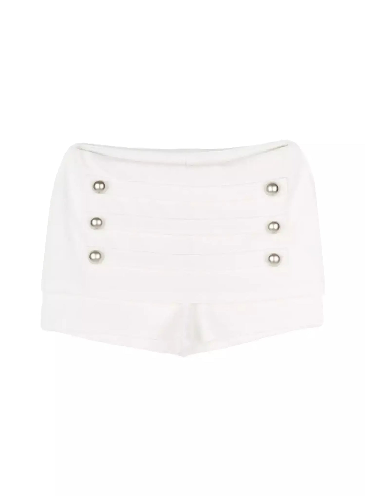 Button Accent Mini Shorts IU512