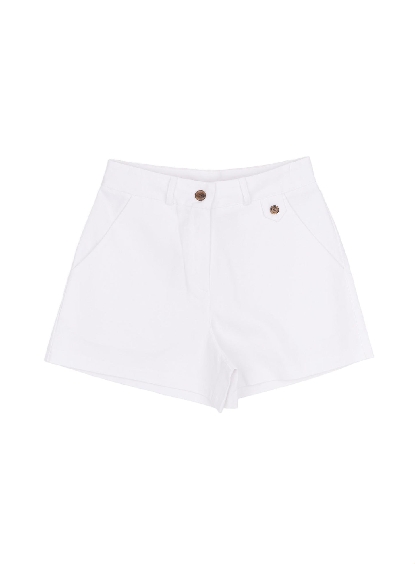 Button Detail Cotton Shorts IM524