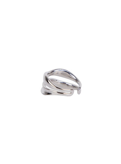 Bold Double Wave Ring IN510