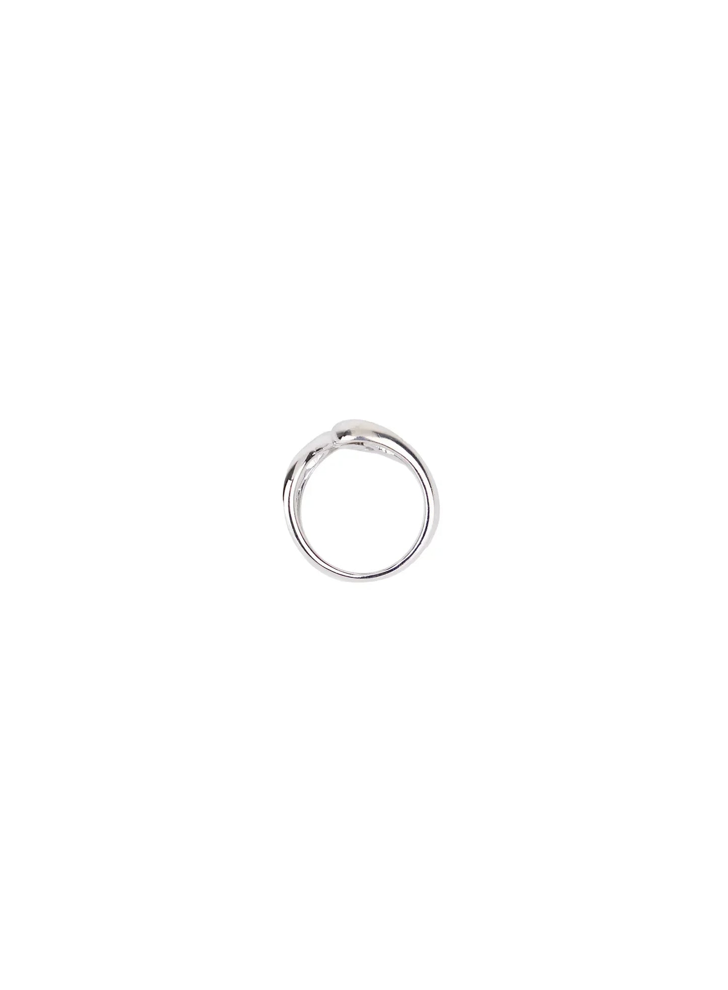 Abstract Double Twist Cuff Ring IM531