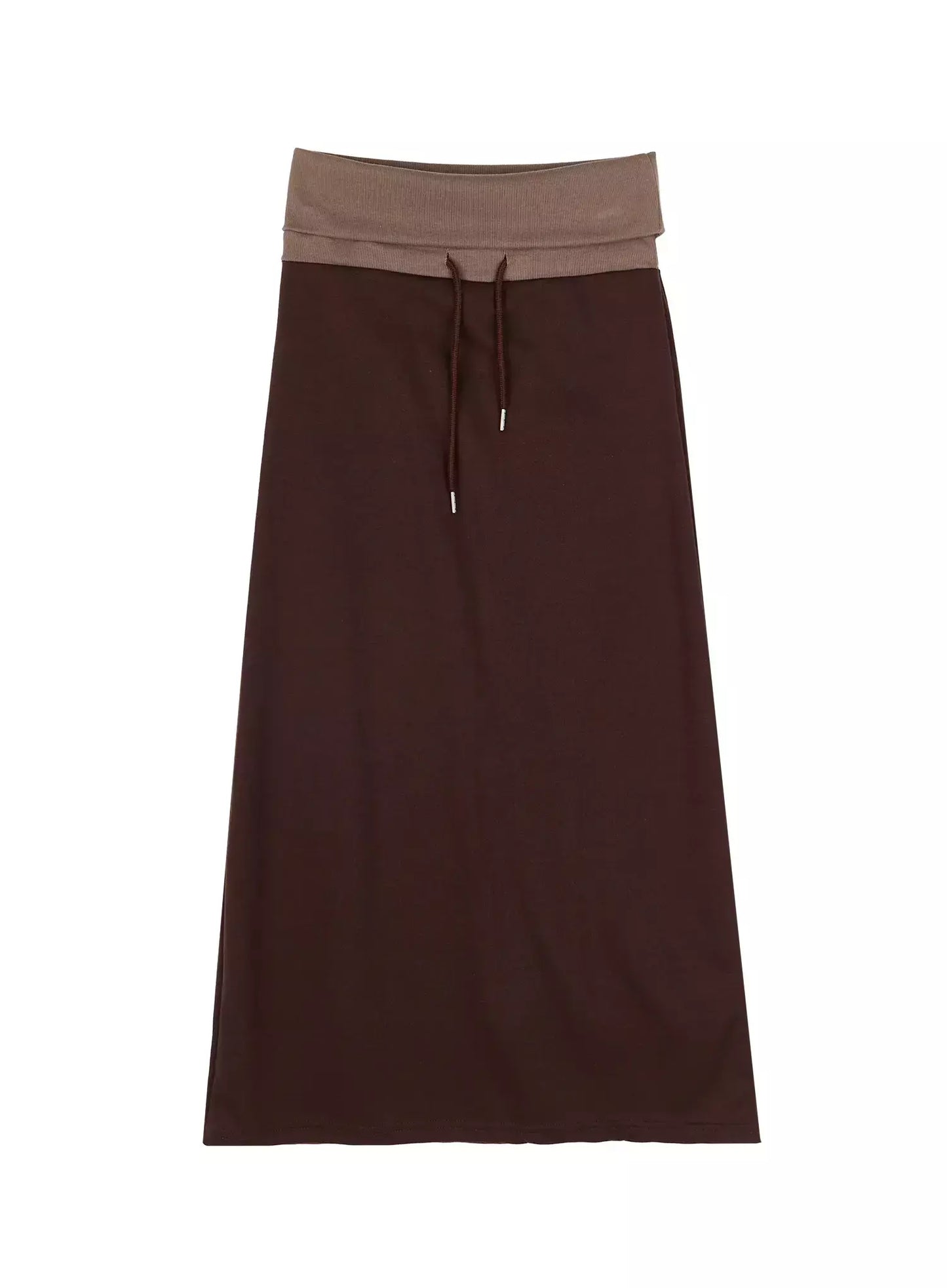 Casual Foldover Maxi Skirt IU509