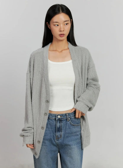 Alpaca Knit Cardigan IJ505