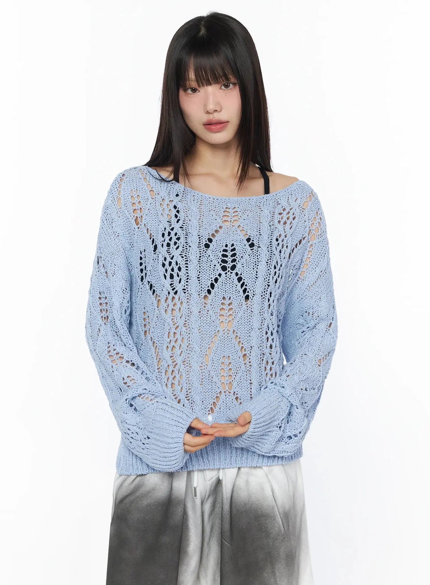 Boho Chic Boat Neck Sweater IY525