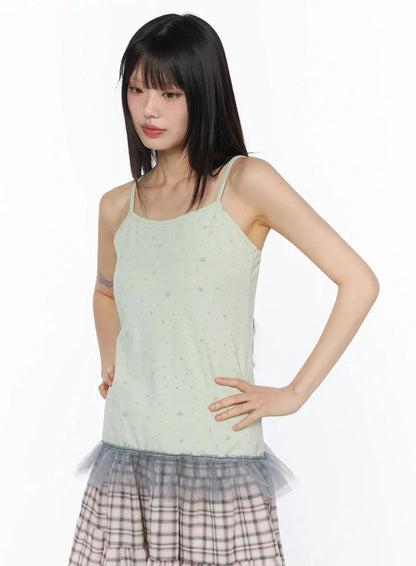 Chic Graphic Print Tank Top IY526