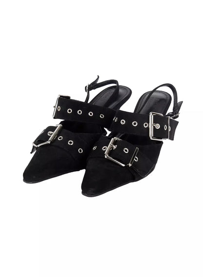 Chic Buckle Strap Stiletto Heels IY515