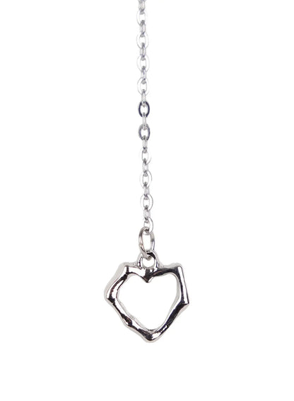 Asymmetric Faux-Pearl Link Necklace IN510