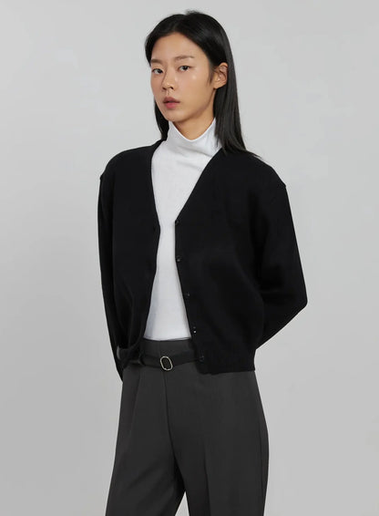 Classic V-Neck Cardigan IJ508
