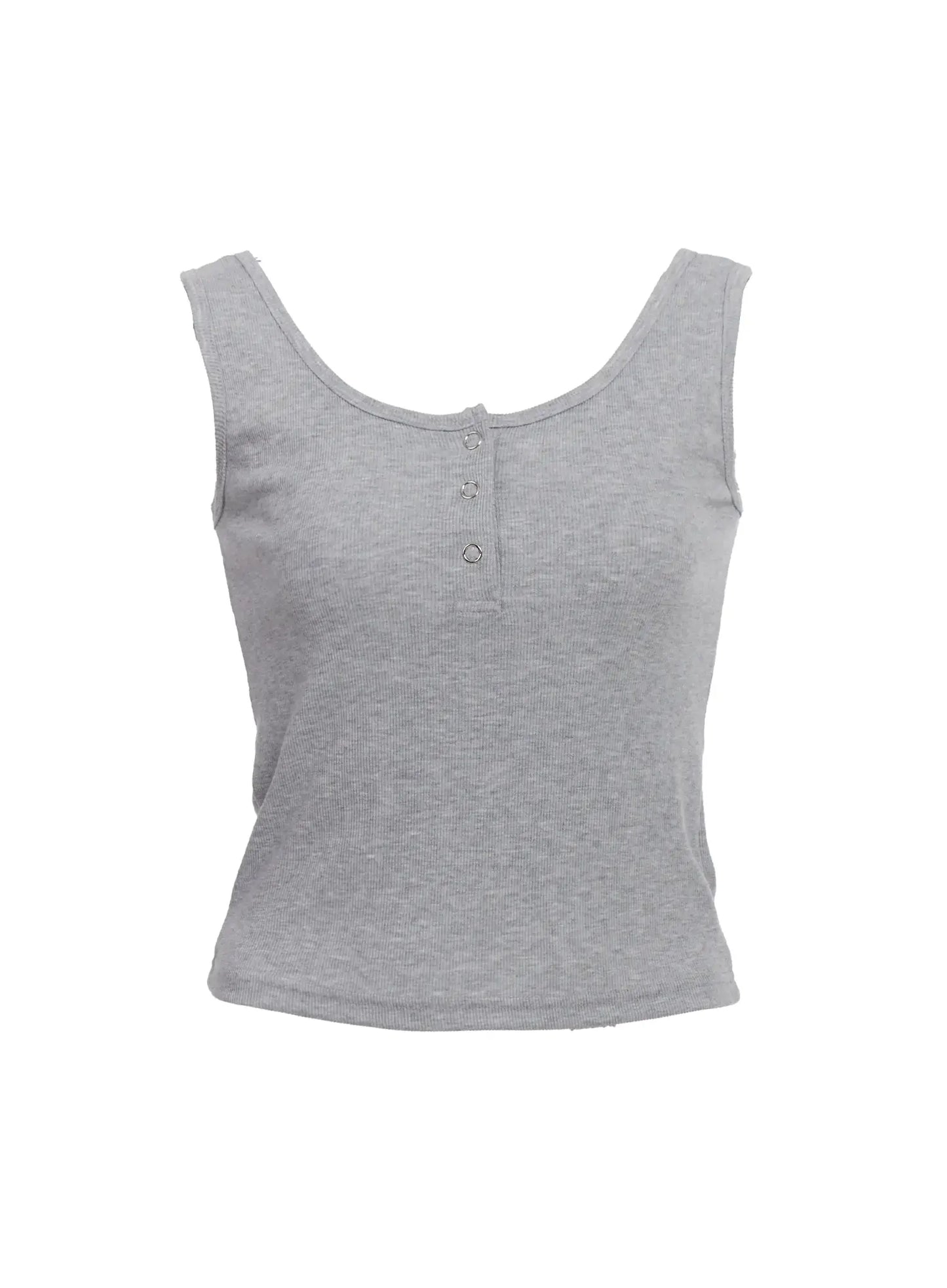 Buttoned Sleeveless Top IC503