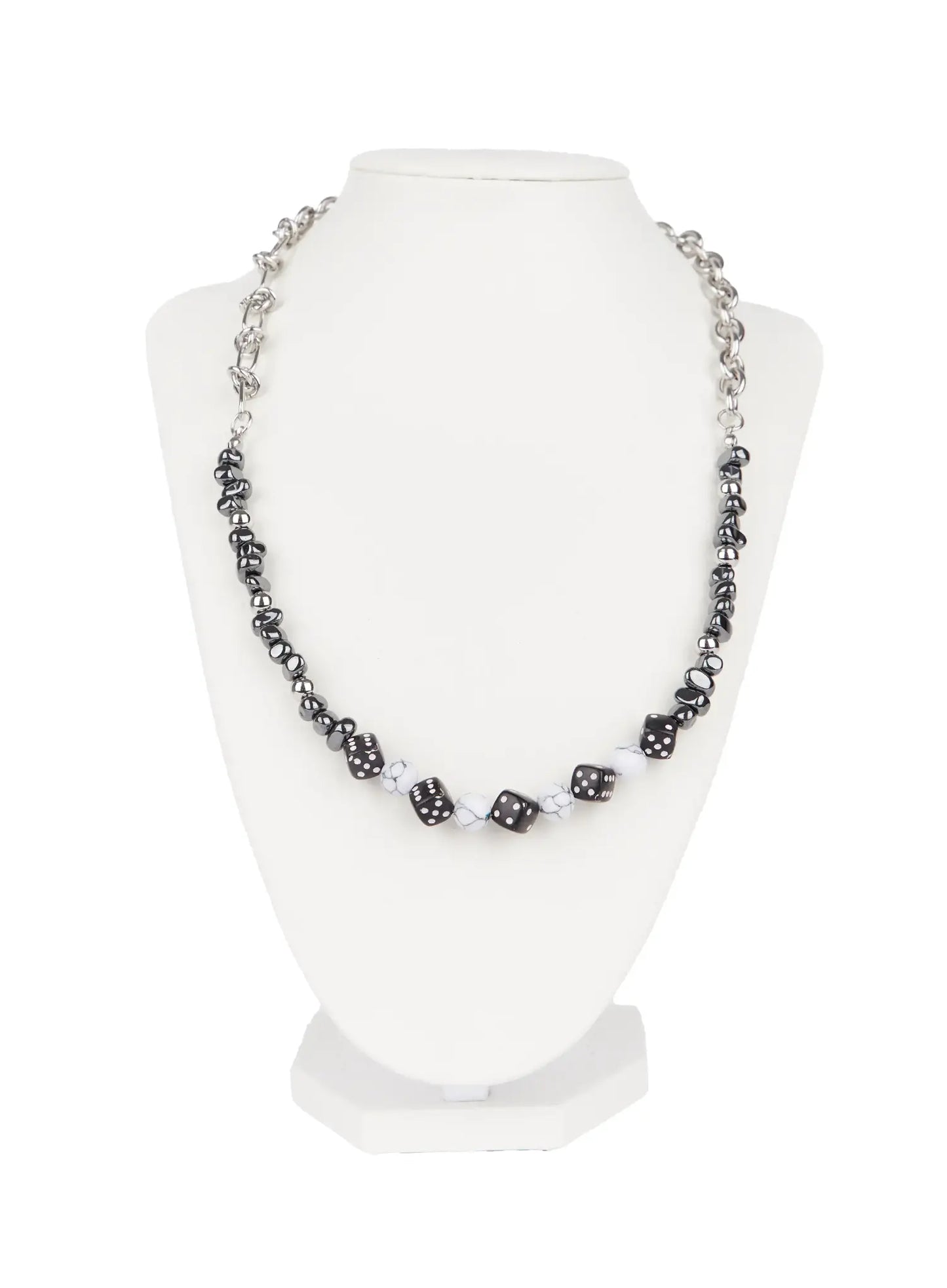 Bold Dice Beaded Necklace IO502