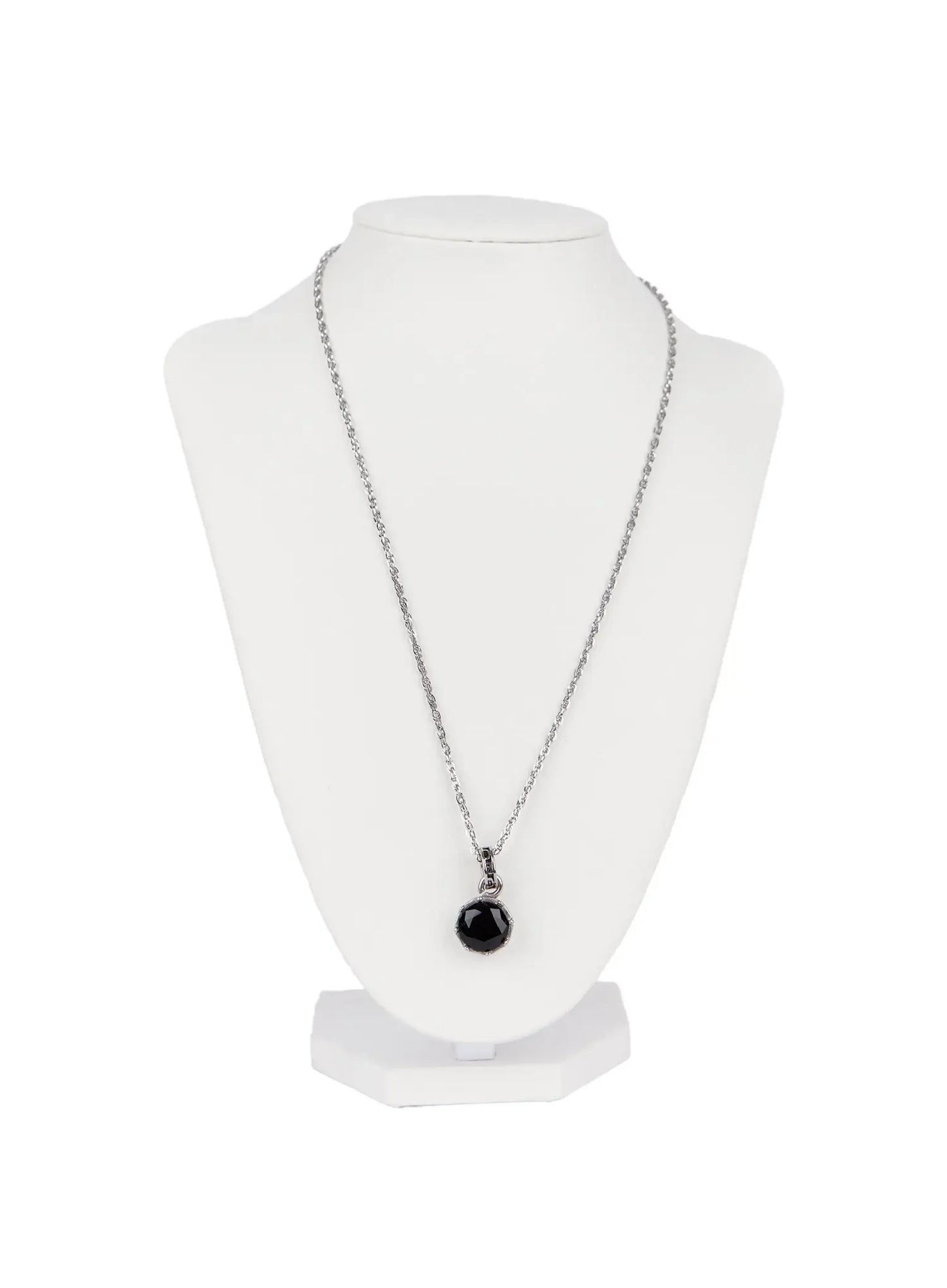 Black Stone Chain Necklace ID502