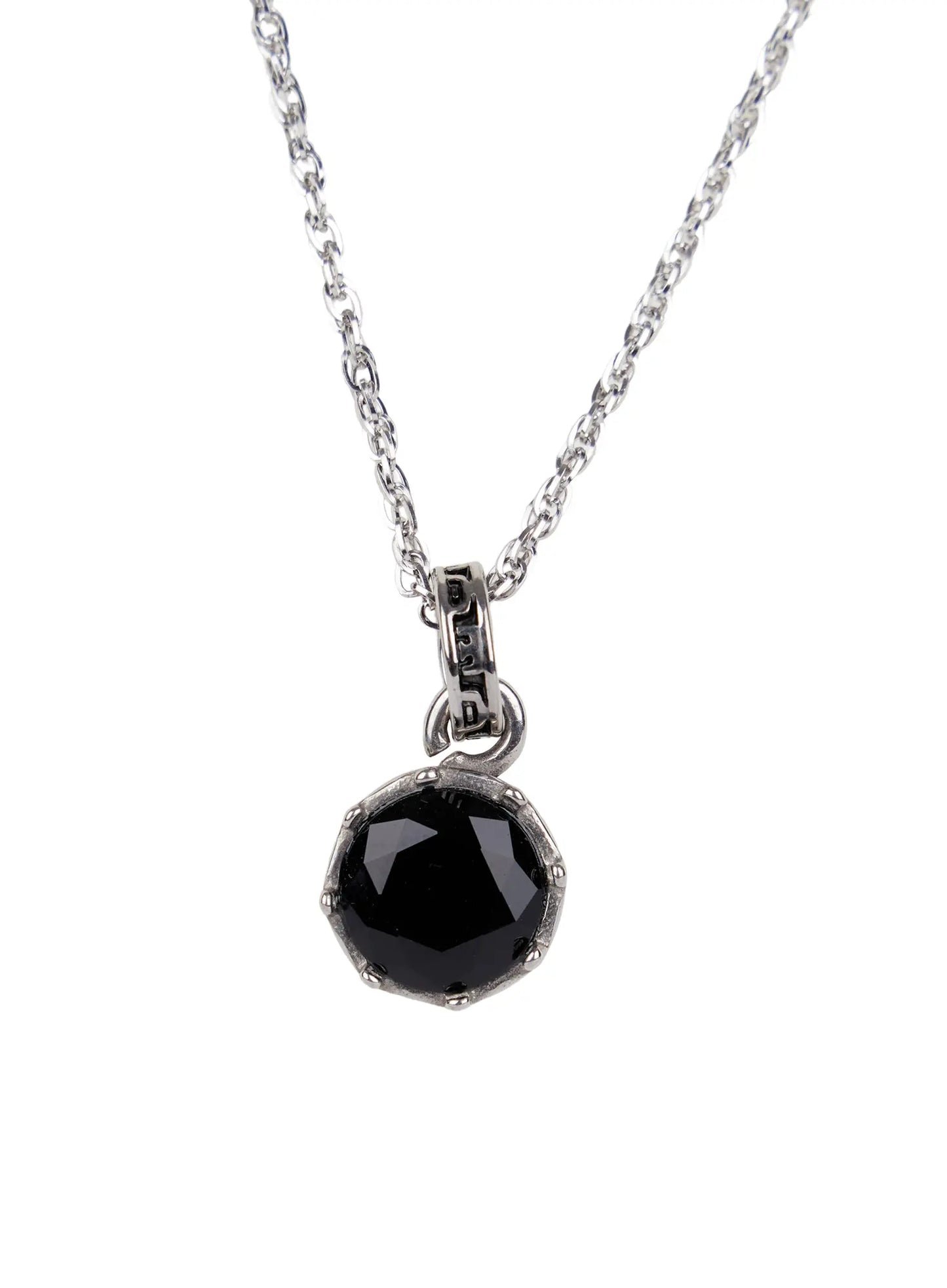 Black Stone Chain Necklace ID502