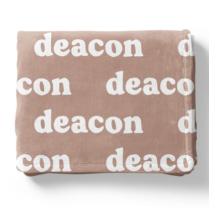 Pastel Neutrals Personalized Color Blanket