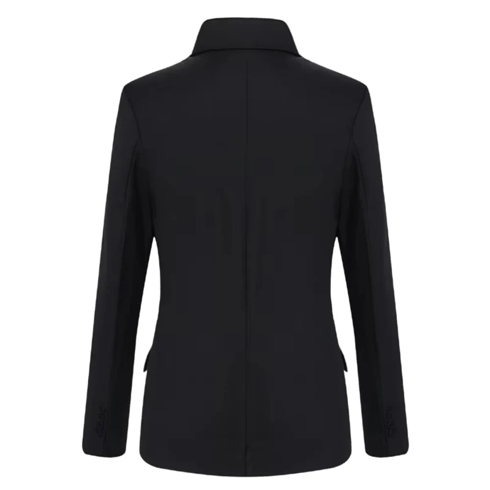 Men Blazer Single Button Cardigan Full Sleeve Slim Fit Turn Down Collar Top Blazer Solid Smart Casual Outwear Spring 2025