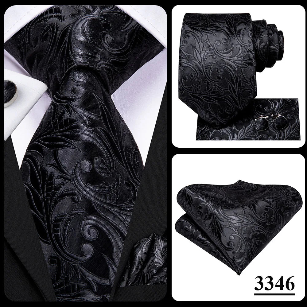 Hi-Tie Blue Business Solid 100% Silk Men's Tie NeckTie 8.5cm Ties for Men Formal Luxury Wedding High Quality Gravata