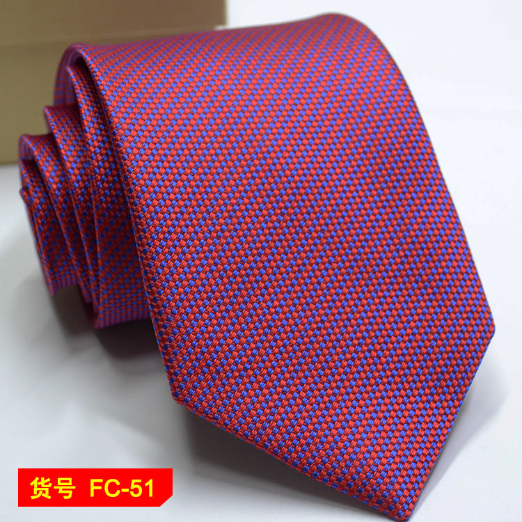 67 Styles Men's Ties Solid Color Stripe Flower Floral 7-8cm Jacquard Necktie Accessories Daily Wear Cravat Wedding Party Gift