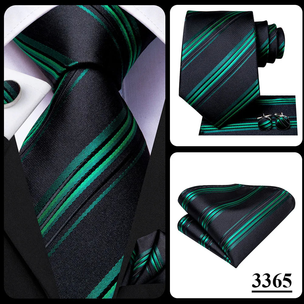 Hi-Tie Blue Business Solid 100% Silk Men's Tie NeckTie 8.5cm Ties for Men Formal Luxury Wedding High Quality Gravata