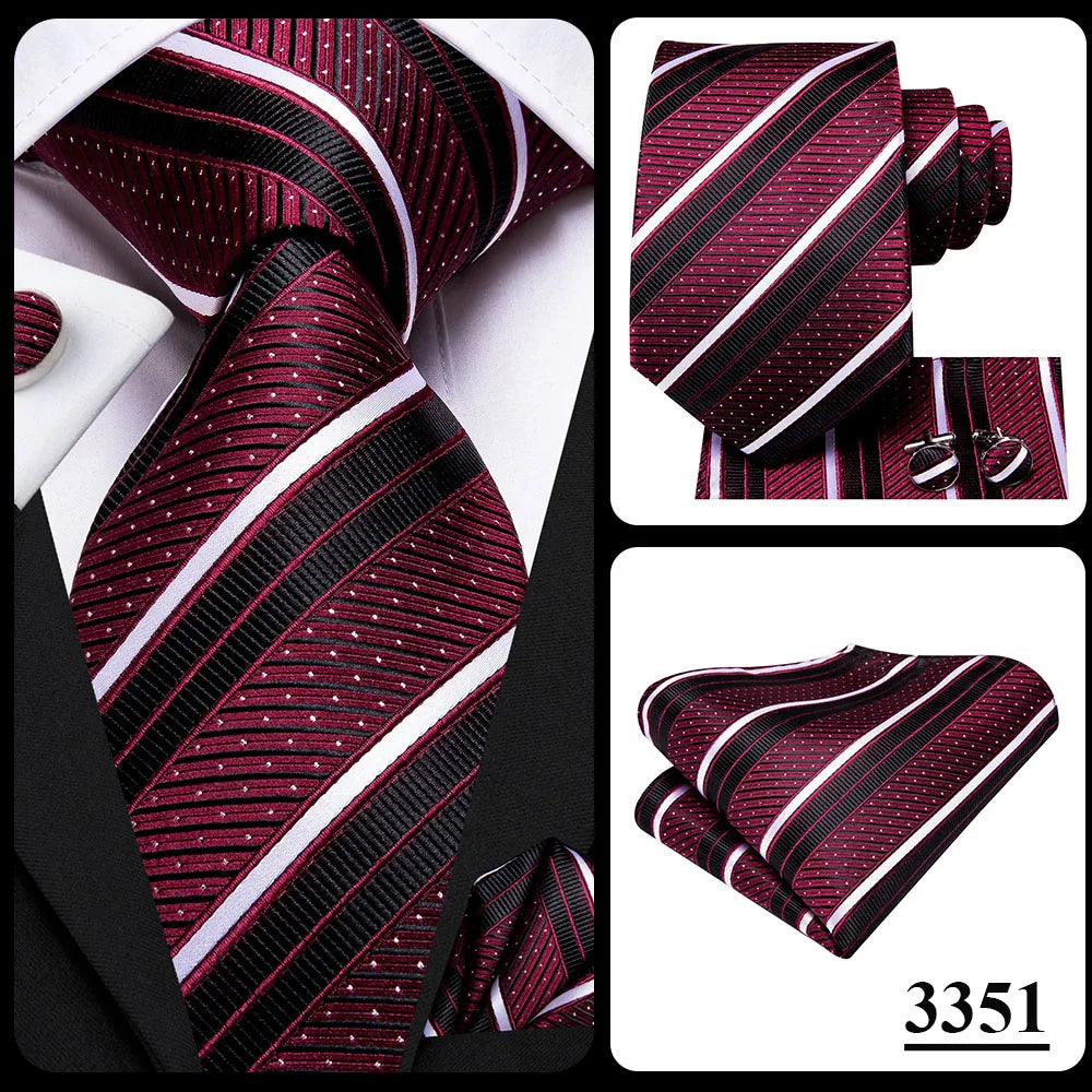 Hi-Tie Blue Business Solid 100% Silk Men's Tie NeckTie 8.5cm Ties for Men Formal Luxury Wedding High Quality Gravata