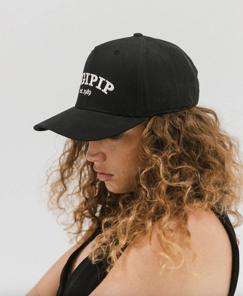 gigi pip canvas trucker - black