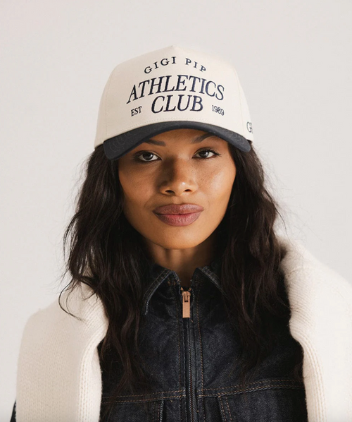 athletics club vintage trucker