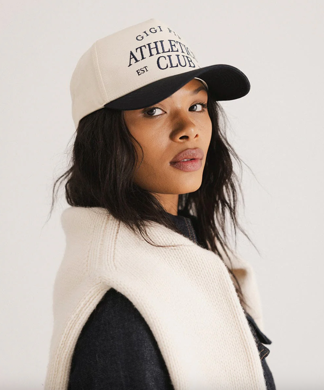 athletics club vintage trucker