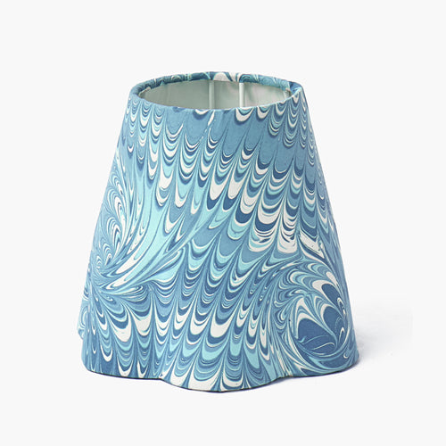 Blue Marble Paper Lampshade (18cm)