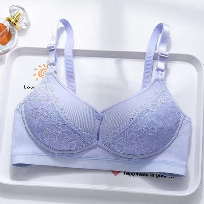Nursing Bra Front Button Push Up Anti Sagging