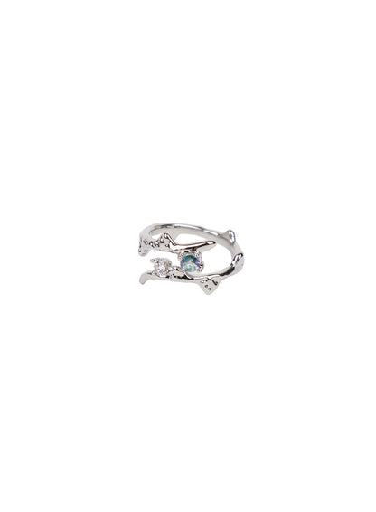 Blue Cubic Ring CA508