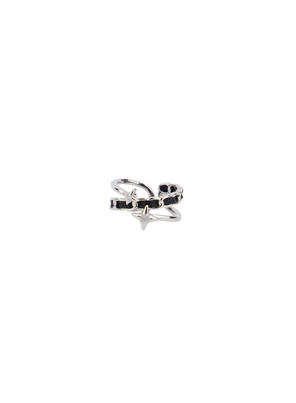Black Twisted Ring CF525