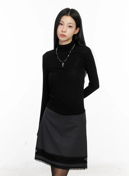 Basic Slim Fit Long Sleeve Turtleneck CG526